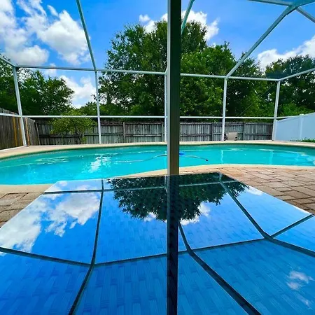 Villa Tampa Getaway Pool House Exterior foto